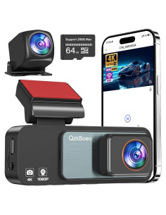 Cámara Dash 4K QzkBoeo F70 con Pantalla IPS 3.2" y Wi-Fi
