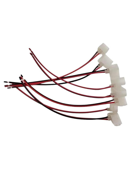 Conectores sin soldadura LED 12V para cuerda 6x12mm - 10pcs