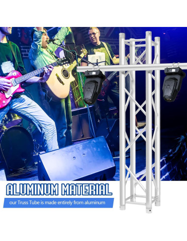 Tubo de Truss de Aluminio 101.6 cm con Doble Abrazadera