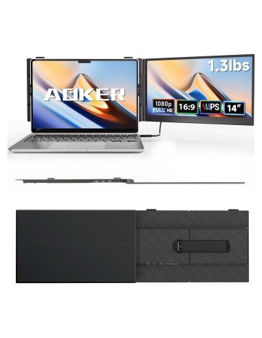 Extensor de Pantalla Portátil AOKER S8 35.56cm FHD IPS