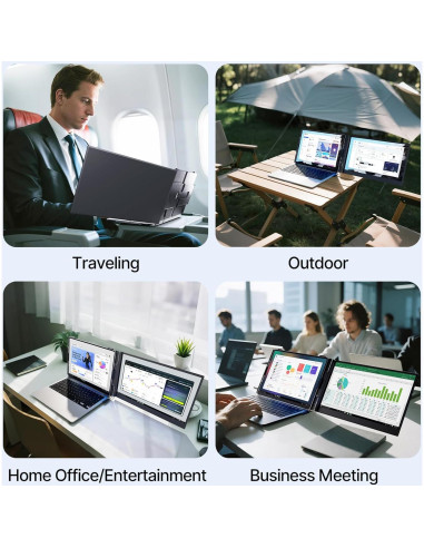 Extensor de Pantalla Portátil AOKER S8 35.56cm FHD IPS