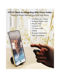Anillo de Desplazamiento ZTYTO D06 con Touchpad y Control Remoto 2