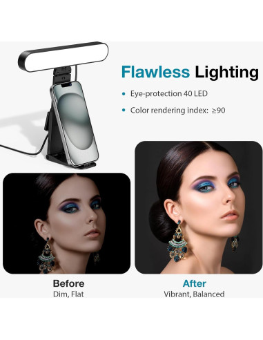 Luz de Conferencia InnoGear LED para Videollamadas con Control Remoto