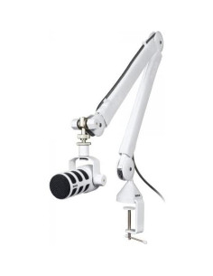 Micrófono Dinámico Rode PodMic USB y XLR con Brazo PSA1+ Blanco 2