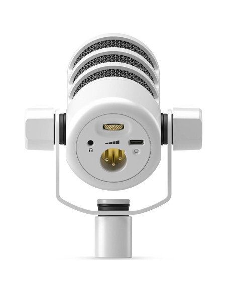 Micrófono Dinámico Rode PodMic USB y XLR con Brazo PSA1+ Blanco