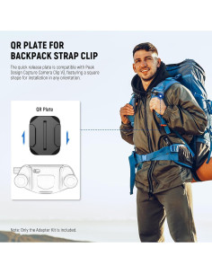 Kit Adaptador Montaje Correa Mochila NEEWER para GoPro y DJI 2