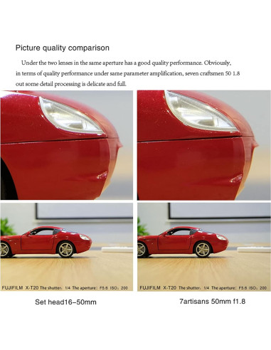 Lente 50mm F1.8 para Fujifilm XT4/XS10/XT3/XT30 - Profesional