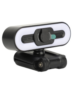 Cámara Web 4K Diydeg con Micrófono y Luz de Relleno