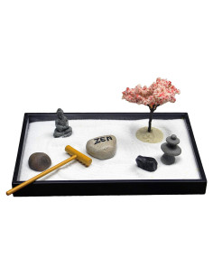 Kit de Decoración de Mesa Mini Jardín Zen Nature's Mark 20.32x12.7 cm