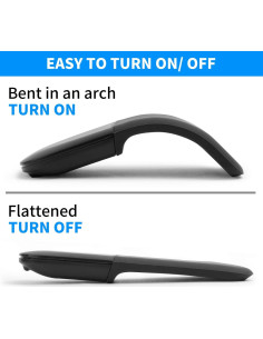 Ratón Inalámbrico Plegable Gong Fang Hua M53 Negro 2.4G USB 2