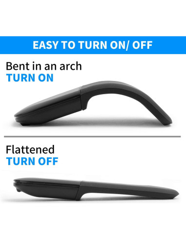 Ratón Inalámbrico Plegable Gong Fang Hua M53 Negro 2.4G USB