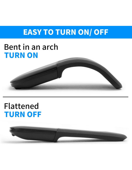 Ratón Inalámbrico Plegable Gong Fang Hua M53 Negro 2.4G USB