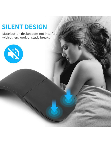 Ratón Inalámbrico Plegable Gong Fang Hua M53 Negro 2.4G USB