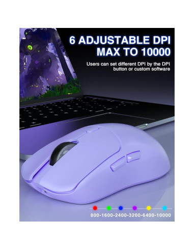 Ratón Inalámbrico AULA SC580X y Teclado Mecánico RGB 60%