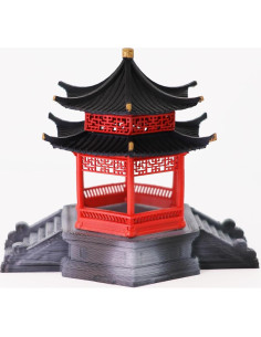 Pabellón Chino Tradicional KARESANSUI - Decoración Zen 6.35cm 2