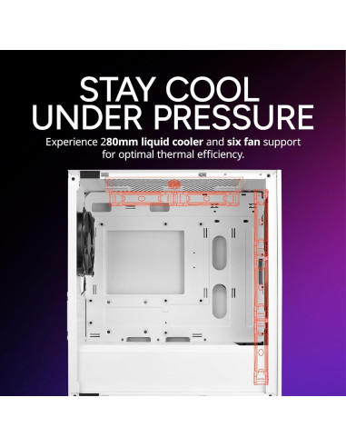 Caja de PC Cooler Master Elite 301 Lite Blanca Micro-ATX