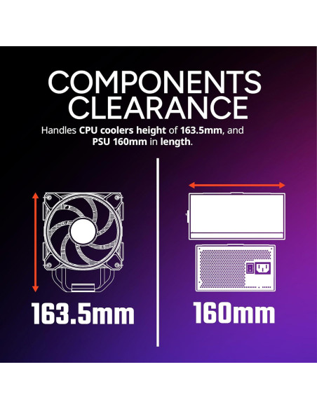 Caja de PC Cooler Master Elite 301 Lite Blanca Micro-ATX