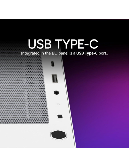 Caja de PC Cooler Master Elite 301 Lite Blanca Micro-ATX