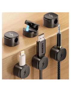 Clips Organizadores de Cables Magnéticos Canisflax 6 Pack