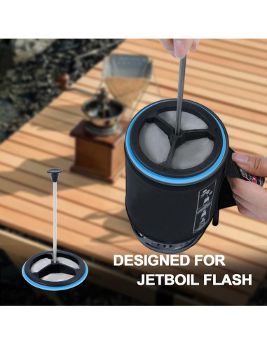 Juego de 2 Prensas Francesas de Silicona ziHenryDa 16cm