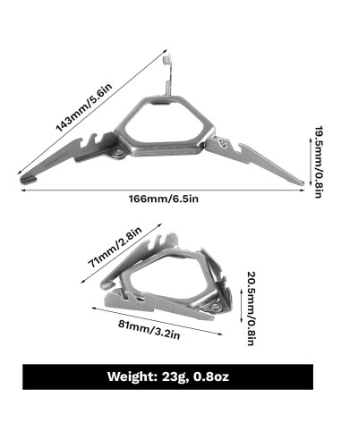 Soporte de Cartucho de Gas Fire-Maple ASH - Titanio Ligero