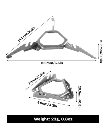Soporte de Cartucho de Gas Fire-Maple ASH - Titanio Ligero
