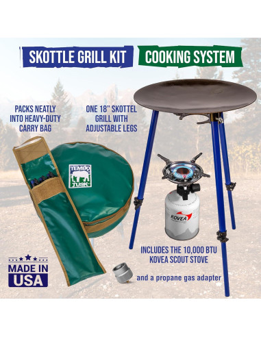Kit de Cocina Skottle TemboTusk con Patas Ajustables 2023