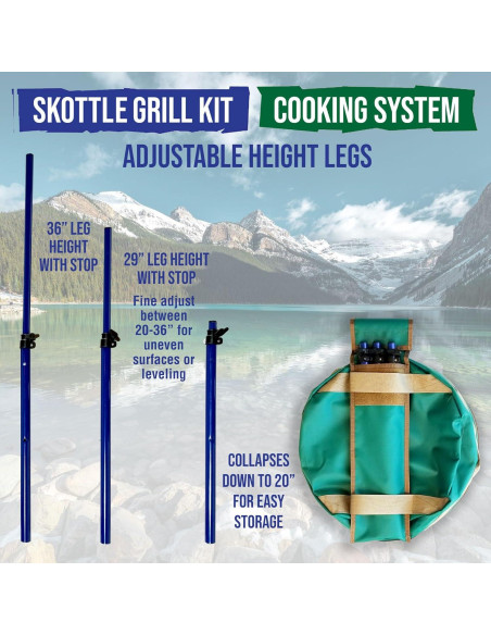 Kit de Cocina Skottle TemboTusk con Patas Ajustables 2023