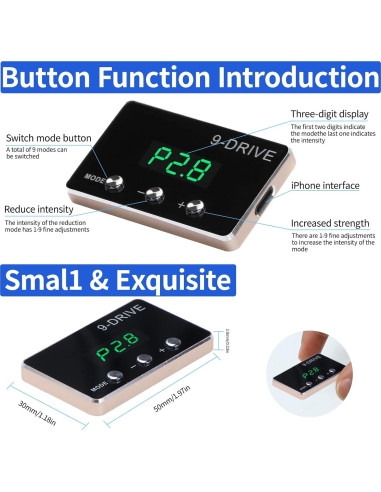 Controlador de Acelerador Electrónico YIBEICO 805 - 9 Modos