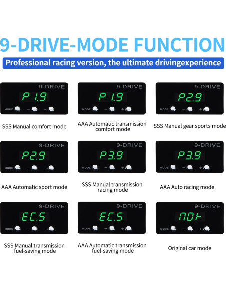 Controlador de Acelerador Electrónico YIBEICO 805 - 9 Modos