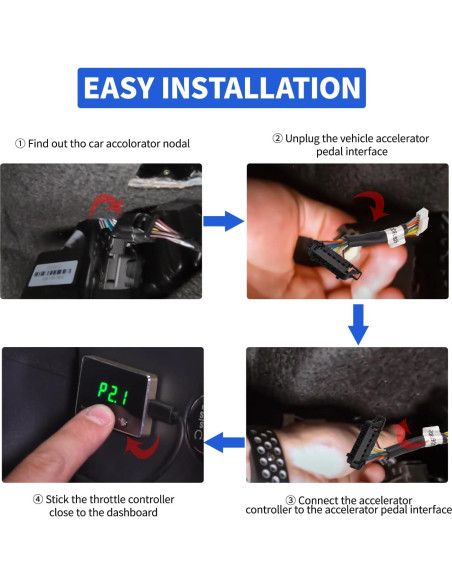 Controlador de Acelerador Electrónico YIBEICO 805 - 9 Modos
