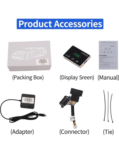 Controlador de Acelerador Electrónico YIBEICO 805 - 9 Modos