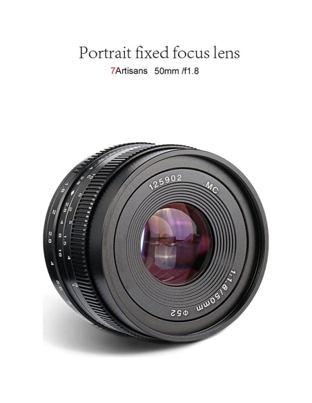 Lente 50mm F1.8 para Fujifilm XT4/XS10/XT3/XT30 - Profesional