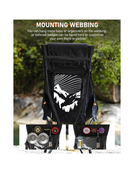 Silla de Camping Plegable NOVSIGHT con Respaldo Alto y Reposacabezas