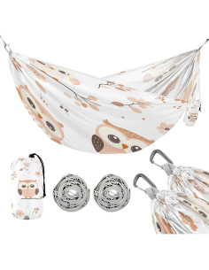 Hamaca de Camping SDMKA 150 kg, Portátil Individual 290x138 cm 2