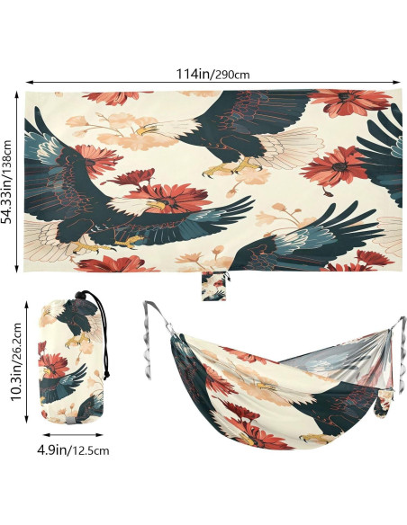 Hamaca de Camping Ligera Vigetue 150 kg 289.56x137.63 cm