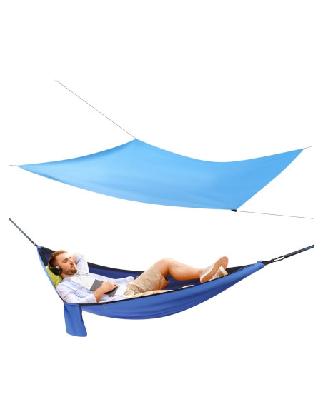 Hamaca de Camping DidiTat Reversible 200kg con Lona Impermeable
