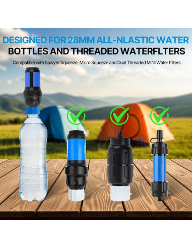 Kit de Acoplamiento Filtro de Agua 28mm Ayzsdnh - 2 Piezas