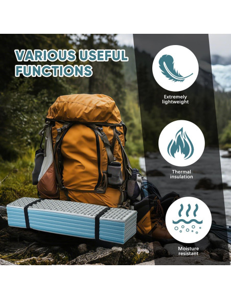 Colchoneta de Espuma Plegable Fitply FY-Camping Pad 180x60cm