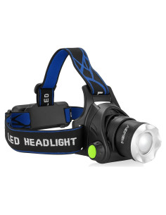 Linterna Frontal Recargable ASPEM 1000 Lúmenes IPX4 Ajustable