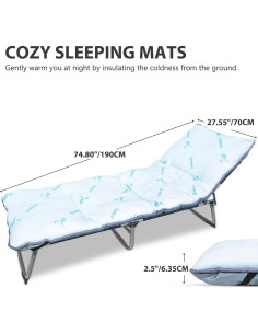 Almohadilla de Camping Gehannah 189.9x70.1 cm Suave y Liviana 2