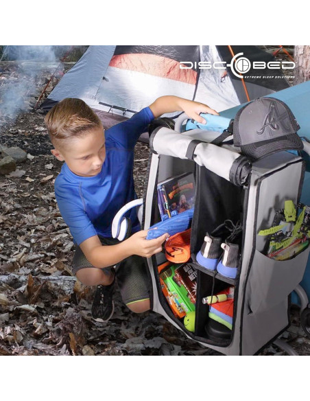 Cabina de Almacenamiento Plegable Disc-O-Bed Kid-O-Bunk Gris