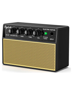 Amplificador de Guitarra Mini 10W Recargable Bluetooth Negro Amarillo