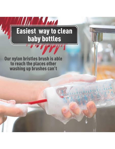 Cepillo Limpiador de Botellas Konex 40.64 cm - Paquete de 3