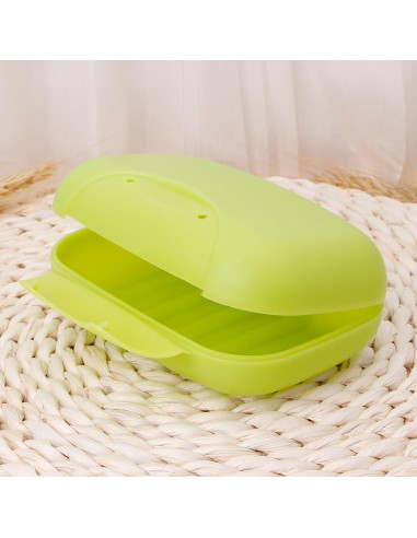 Caja de Jabón Portátil LIANGLIN WU 12x8x4.4cm Negro