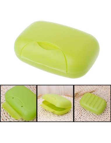 Caja de Jabón Portátil LIANGLIN WU 12x8x4.4cm Negro