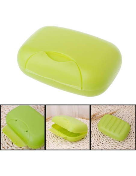 Caja de Jabón Portátil LIANGLIN WU 12x8x4.4cm Negro