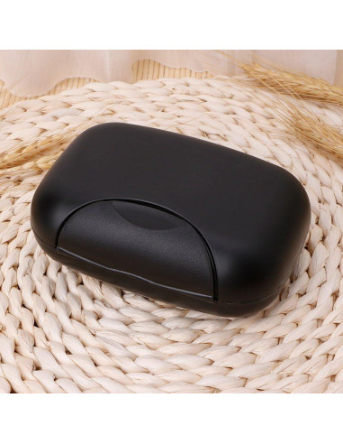 Caja de Jabón Portátil LIANGLIN WU 12x8x4.4cm Negro