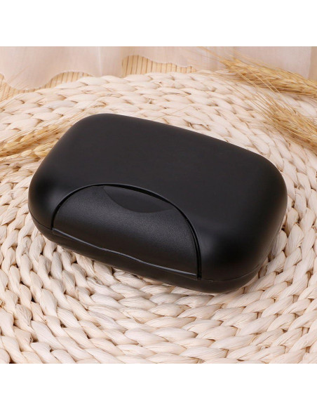 Caja de Jabón Portátil LIANGLIN WU 12x8x4.4cm Negro