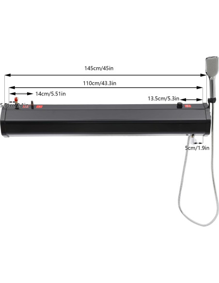 Ducha Portátil Tapischion 30L para Camping Montada en Techo